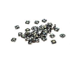 Beads Unlimited 8 mm plaqué en Verre sous Vide Lot de 50 étoiles Multicolore