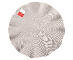 Home Dessous de Plat Rond, 38Â cm, Plastique, Argent