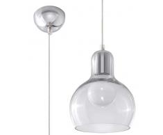 Sollux Lighting Suspension Carla Verre Transparent Chrome