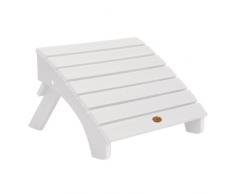 Highwood AD-OTL1-WHE Adirondack Ottoman Pliante Bois Synthétique Blanc