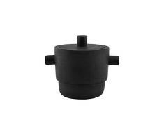 House Doctor Seau à Glace Noir Hauteur 17 cm Diamètre 16 cm Multicolore Taille Unique