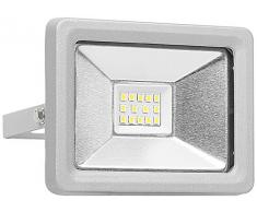 Smartwares FL1-DOB10 Projecteur Ã LED, Aluminium, 10 W, Gris, 12 x 7, 5 x 12, 8 cm