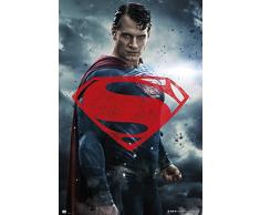 empireposter 732026 Batman Vs Superman â Superman Glyph Film Movie Affiche Impression, Papier, Multicolore, 91,5 x 61 x 0,14 cm