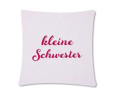 Die Gräfin Coussin pour Enfant en Coton Bio rayé Rose 30 x 30 cm