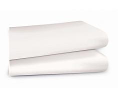 IRISETTE Drap-Housse en Jersey pour lit Simple, Blanc, 140 x 200 cm - 160 x 200 cm