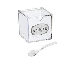 DCASA Sucrier Acrylique avec CuillÃ¨re HOME Mixte Adulte, SynthÃ©tique