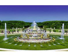 Papier Peint poster panoramique LES FONTAINES DE VERSAILLES 4 x 2,70 m | Déco et photo murale XXL Qualité HD Scenolia