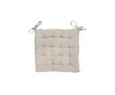 Soleil docre Candice Dessus de Chaise, Coton, Ecru, 40 x 40 x 5 cm