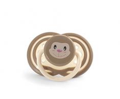 Lulabi Singe, Sucette en Silicone, 6Â + Mois, Marron