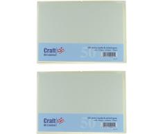 Craft UK Lot de Cartes et enveloppes C6Â en Couleur 3Â Options, Papier Ivoire