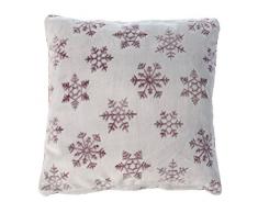 Gözze, avec Picots Structure Coussin Déco 50 x 50 cm, Polyester, Baie, 50 x 50 x 10 cm