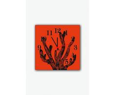 Bonamaison Horloge Murale en MDF, Multicolore, 30 x 30 cm