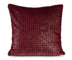 GÃ¶zze Coussin dÃ©coratif en Polyester Bordeaux 50 x 50 cm