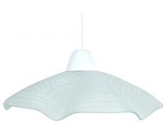 Tosel 11850 Suspension - Popea Verre, ThemomoulÃ©, sÃ©rigraphie, E27, 100 W, Blanc dec