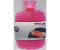 Fackelmann 686478 Bouillotte 2 litres Coloris Rose, 31 x 20cm, PVC, 31 x 20 cm