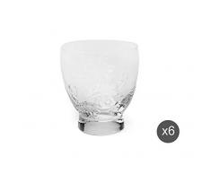 Excelsa Santa Cruz Set de 6 Verres à eau, verre, transparent
