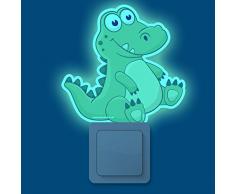 CLUPY TLDINO Veilleuse Lumineuse sans électricité ni Pile Multicolore 14 x 12 x 5 mm