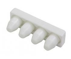 Gardinia Tringle Ã Rideaux en Aluminium, 1 Voie, 2 x Embout, Blanc, Non Applicable