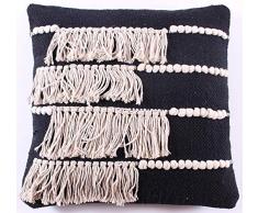 La Finesse Housse de Coussin carrÃ©e dÃ©corative 50 x 50 cm pour la Maison en Coton pour Salon, canapÃ©, Chambre Ã Coucher, Tissu colorÃ©, Taille Unique