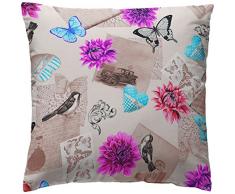 Martina Home â Housse de Coussin modèle Antique 50 x 50 cm Bleu