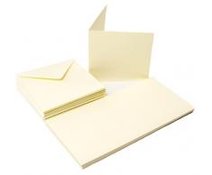 The Paper Palace Le Palais de Papier 50Â Cartes et enveloppes 10,2Â x 10,2Â cm, Ivoire