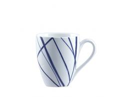 PORCELLANA Lines Tasse en Porcelaine Bleu 0,1 x 0,1 x 0,1 cm