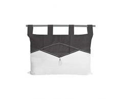 Soleil docre Chambord TÃªte de lit, Coton, Gris, 45 x 70 cm