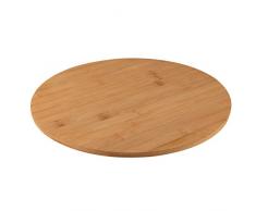 axentia 132782 Plateau Tournant en Bambou Service Rond