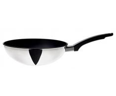 Prestige 76473 Everyday Sauteuse, Anti-AdhÃ©sive, Acier Inoxydable, Noir/Argent, 26cm, 26 cm