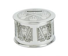 Edwin Flasque & Co Boîte Tirelire pour Enfant Design Tambour, en étain