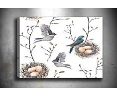 Bonamaison Peinture sur toile, multicolore, 40 x 60 cm - ConÃ§u et fabriquÃ© en Turquie