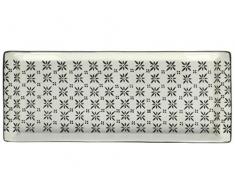 J. Kersten BV Plat de Service en cÃ©ramique Noir 14,5 x 36,5 x 2,5 cm