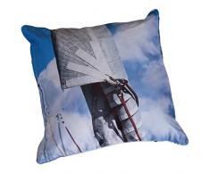 Coussin 60 x 60 cm déhoussable - Thème mer - couleurs: Bleu - Photo dart by Isabelle Delbecque