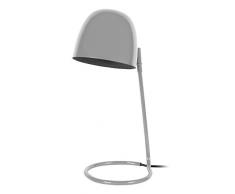 Tosel 90296 Lampe Bureau 1 Lumière, Acier, E14, 40 W, Gris, 14 x 40 cm