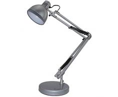 Wonderlamp - Lampe LED de bureau avec bras articulé argent
