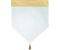 Deco&Co DÃ©coration intÃ©rieure naturelle - Brise Bise Dentelle Safran, 60cm x 70cm