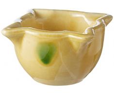 Fackelmann Mortier en céramique Jaune 9 x 4,5 cm