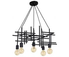 Homemania Lampe Ã suspension W74xd42xh73 cm Noir