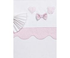 Comptoir Saint Merri 8057017873730 Essuie Main Ã Broder, Coton, Blanc/Rouge, 29 x 41 x 1 cm