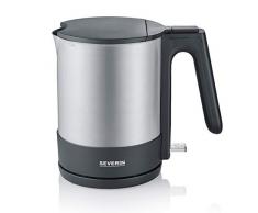 Severin Bouilloire 2200W, 1,7 L, Socle 360° : Peut Ãtre Replacée Dans NImporte Quel Sens, Noir/Inox Brossé, WK 3409