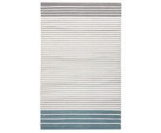 Vallila Interior Luukas Tapis en Coton rayÃ© Turquoise 60 x 90 cm