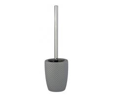 WENKO 22960100 Brosse WC Punto, CÃ©ramique, Ã 11 x 41 cm, Gris