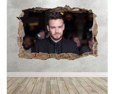 Wall Decor 247 Liam Payne Sticker Mural 3D Motif étoile 3D Motif Paysage Moyen 50 cm x 35 cm