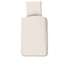 Emotion Jeans Couture Housse de Couette, Coton, Noir, King, Coton, White/Sand, Double