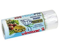 VIROSAC 111998 Sacs pour réfrigérateur et congélateur, 18 x 5.5 x 5.5 cm, 200 Unités