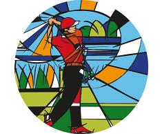 Element Gifts Dessous de Verre Motif Golfeur Multicolore Taille Unique