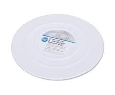 Wilton 302-4102 Assiette de Séparation Bord Rond pour Gâteau, 20,3 cm (8), Plastique, 20 cm