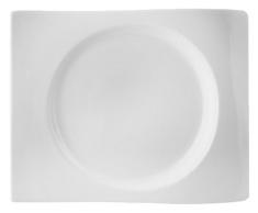 HOTELWARE Plat rectangulaire, 35Â x 27Â cm, Porcelaine, Blanc