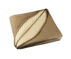 Mimosa Couvre-lit carrÃ© pour lit de 90 cm, Coton, Beige, 180 x 275 cm