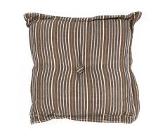 Thedecofactory 400086 Coussin, Velours de Coton, Marron, 40 x 40 x 3 cm